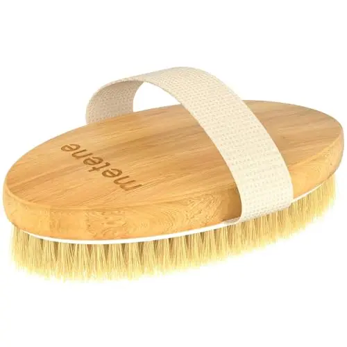 Metene dry body brush for exfoliating legs and improving circulation