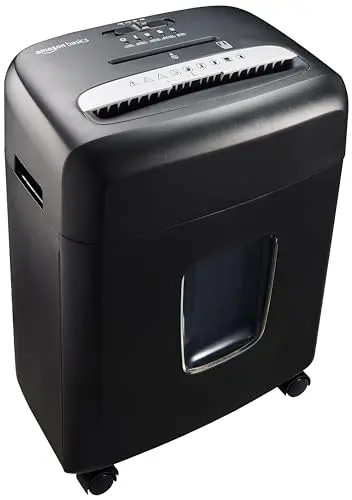 Amazon Basics 8-sheet micro cut paper shredder for enhanced security