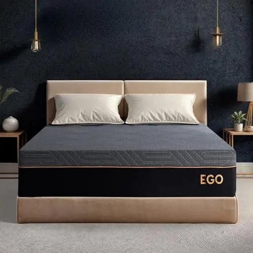 EGOHOME queen mattress with copper gel memory foam