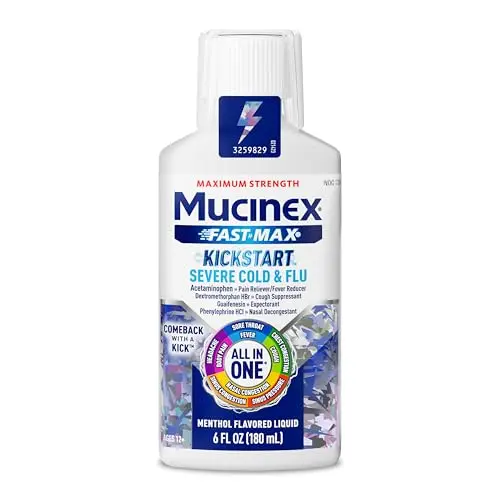 Mucinex FastMax Kickstart Severe Cold and Flu liquid medicine