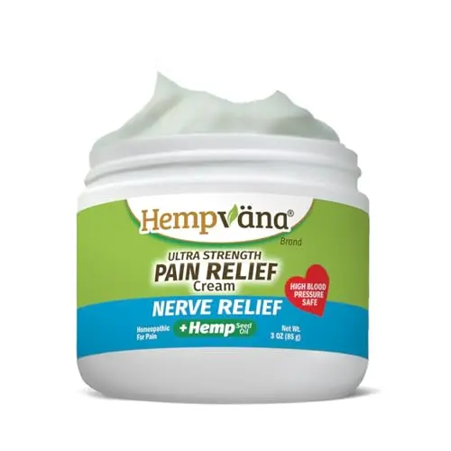 Hempvana ultra-strength nerve relief cream jar