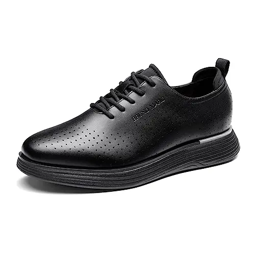 Bruno Marc MaxFlex Fashion Dress Sneakers in black