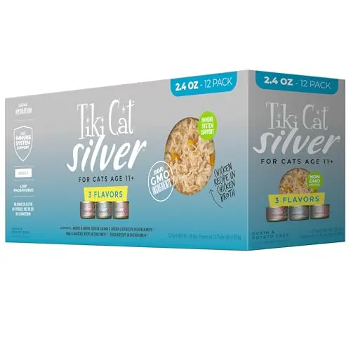 Tiki Cat Silver Variety Pack senior wet cat food