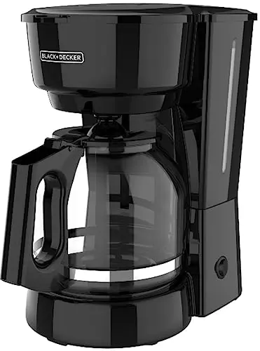 BLACK+DECKER 12-cup coffee maker with simple controls and glass carafe
