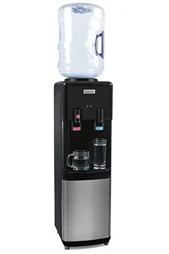 Igloo top loading water cooler with hot and cold spouts