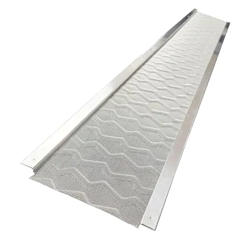 R & G stainless steel micro-mesh gutter guard with aluminum rails
