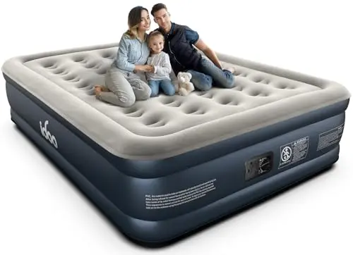 iDOO Queen air mattress with unique four chamber structure