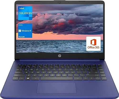 HP portable laptop in blue with 16GB RAM