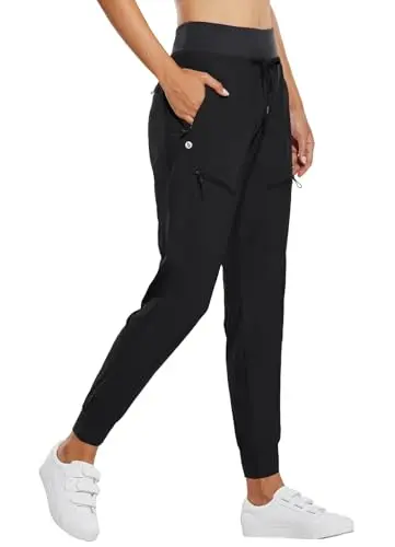 BALEAF women's jogger-style hiking pants with high waist