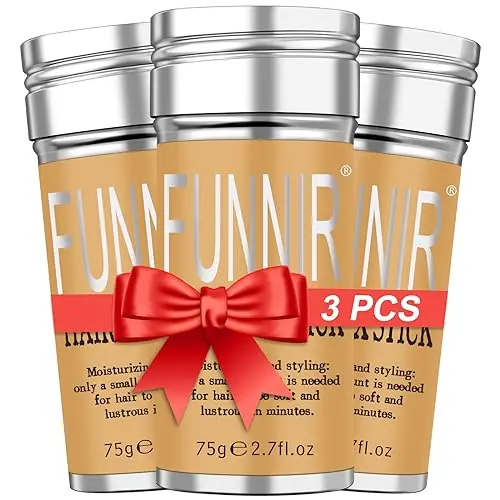 FUNNIR 3-pack hair wax sticks for edge control and styling