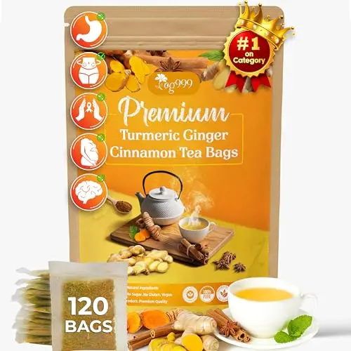 TOG999 Turmeric Ginger Cinnamon tea bags