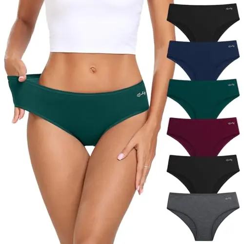 coskefy women's cotton hipster underwear product image
