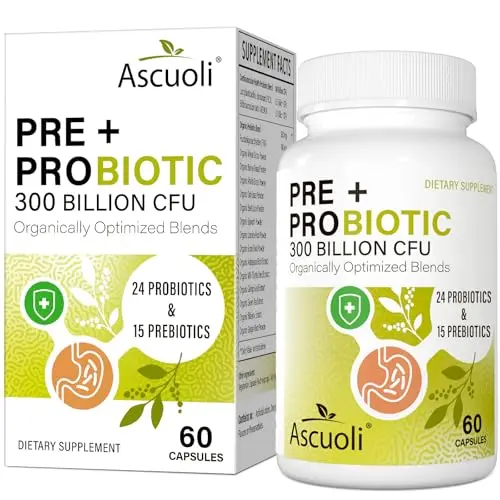 Ascuoli probiotics supplement with 300 billion CFU count