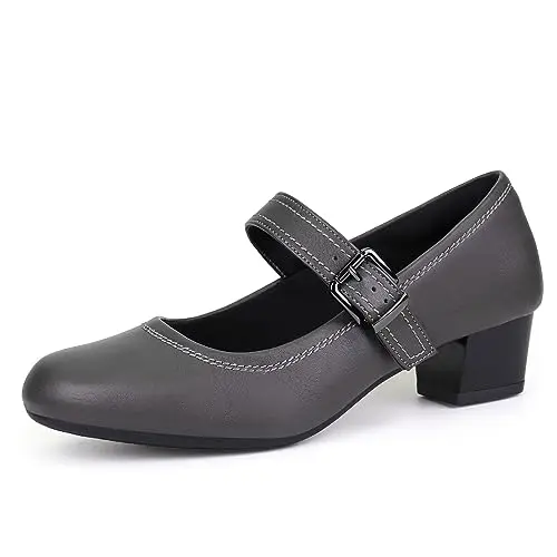 Ortho+rest women's Mary Jane orthopedic dress shoes in pewter