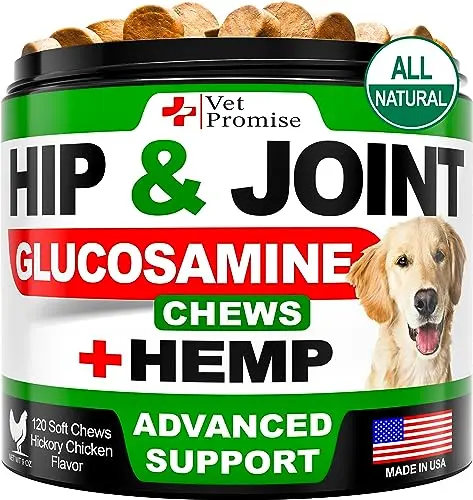 Vet Promise hemp hip and joint support soft chews for dogs
