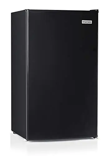 Igloo black compact refrigerator with slide-out shelf