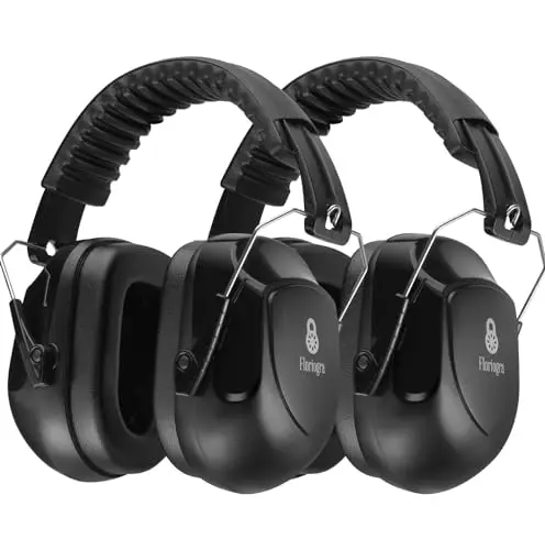 Floriogra 2-pack noise canceling earmuffs in black
