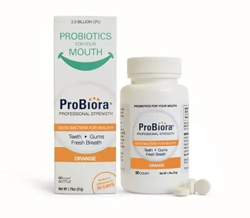 ProBiora Professional oral probiotic tablets in orange