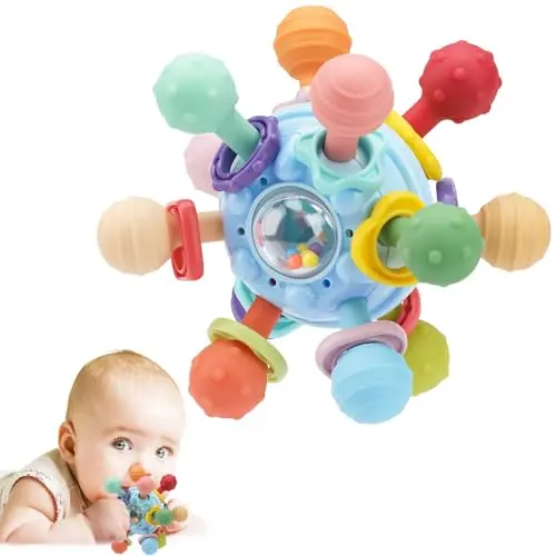 TOHIBEE Montessori sensory toy with teething balls