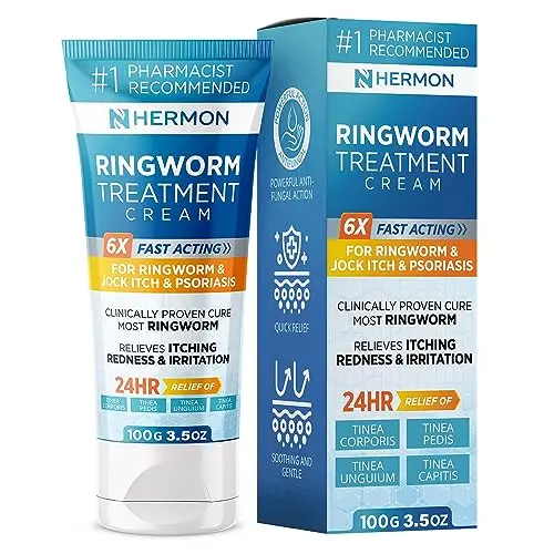 Hermon antifungal cream bottle for ringworm and skin infections