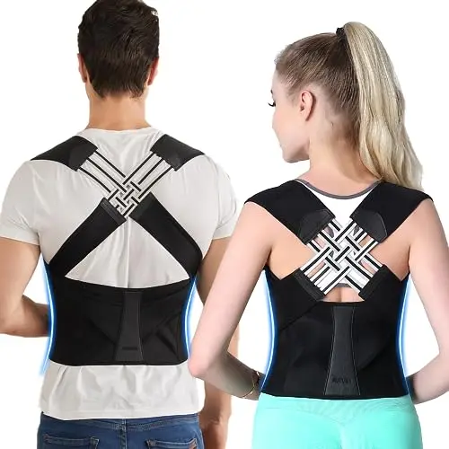 VOKOKOYA posture corrector with cross guide strap and adjustable design