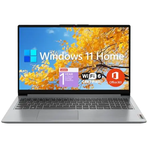 Lenovo IdeaPad 1 student laptop with 15.6 inch FHD display