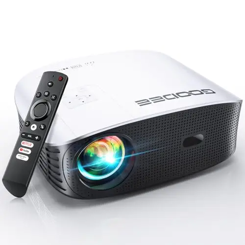GooDee YG600-Movin projector with electric focus and Dolby Audio for outdoor movies