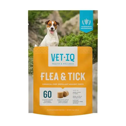 VETIQ natural flea and tick chewable supplements for dogs