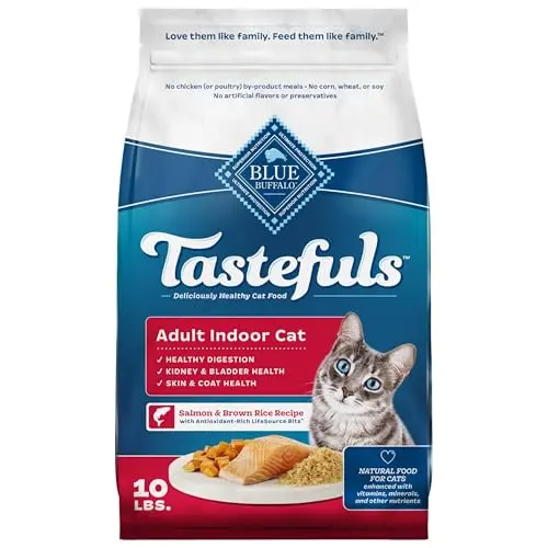 Blue Buffalo Tastefuls indoor natural dry cat food with salmon