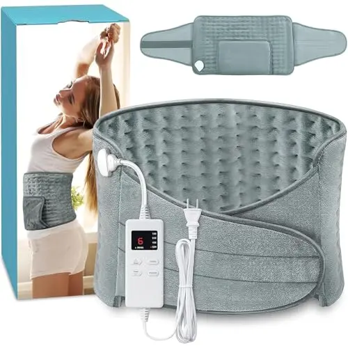 COCOBELA wrap-around heating pad with adjustable belt for cramps