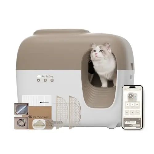 PETSNOWY automatic litter box with advanced odor control