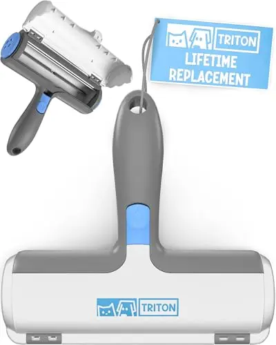 Triton pet hair remover with detachable handle