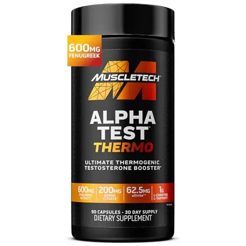 MuscleTech AlphaTest Thermo testosterone booster capsules