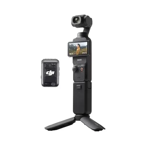 DJI Osmo Pocket 3 vlogging camera with compact design and rotating screen