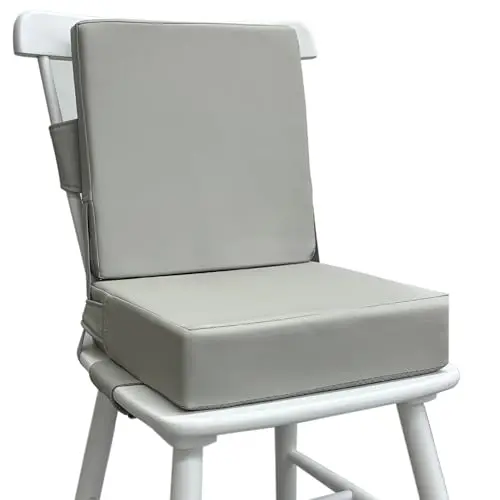 Eiury booster seat with two cushions for adjustable height and easy cleaning