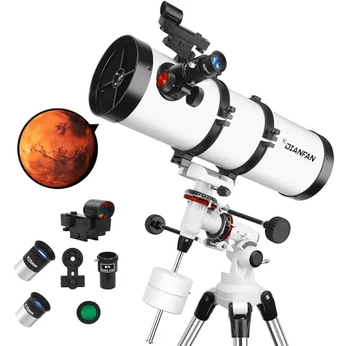 Dianfan 150mm reflector telescope with equatorial mount