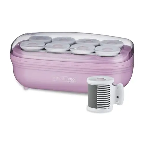 Conair 2-inch hot rollers set with 8 ceramic flocked jumbo rollers