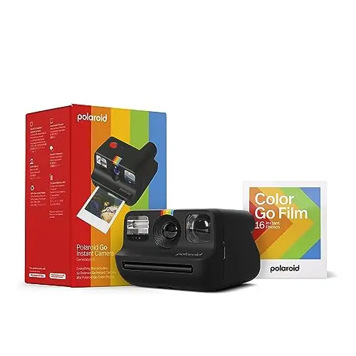 Polaroid Go mini instant film camera in black