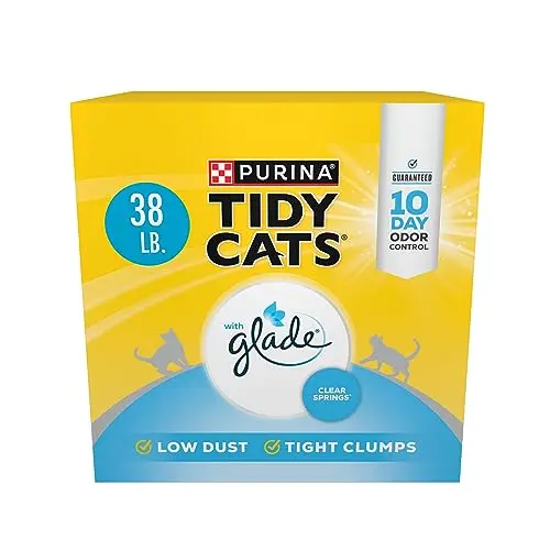 Purina Tidy Cats Glade Clear Springs scented clumping cat litter for multiple cats