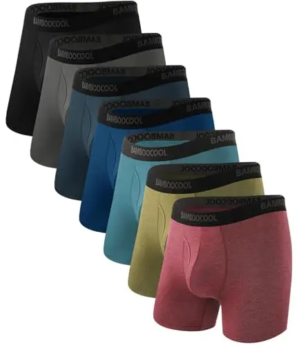 BAMBOO COOL men's bamboo boxer briefs with fly