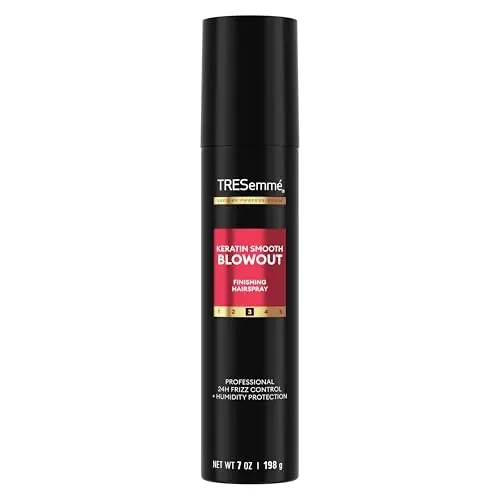 TRESemmē Anti-Frizz Finishing Spray bottle with keratin smooth formula