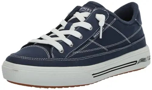 Skechers Arch Fit Arcade-Arcata sneaker in navy color with classic design