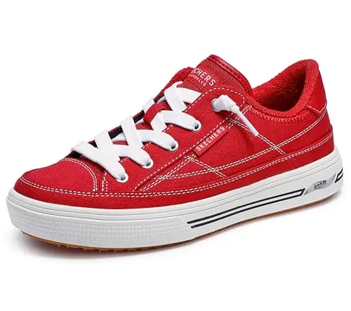 Skechers Women's Arch Fit Arcade-Arcata sneaker in red