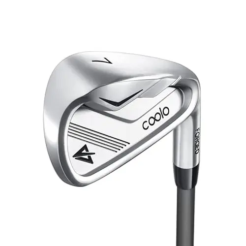 COOLO graphite golf iron with silver finish and oversize grip