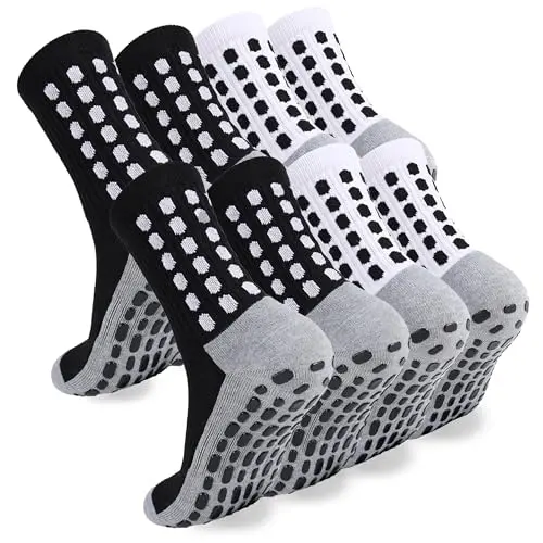 ZXOLDZX grip soccer socks with non-slip pads