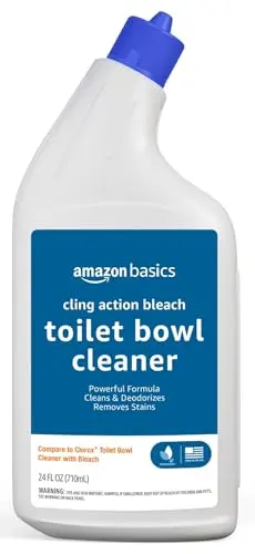 Amazon Basics toilet bowl cleaner with bleach