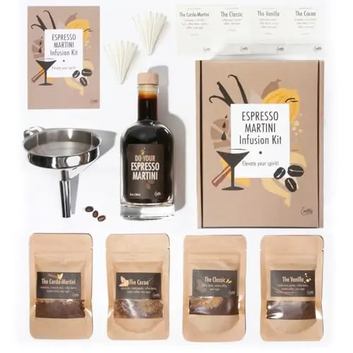 Craftly Espresso Martini Infusion Kit with bottle and blends