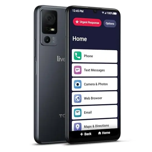 Lively Jitterbug Smart4 smartphone for seniors with large screen and emergency button