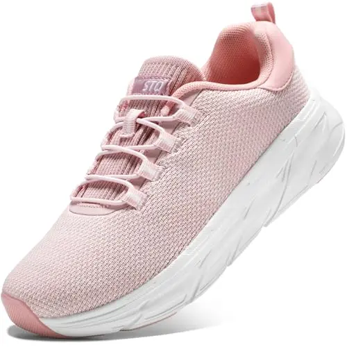 STQ women's slip-on orthopedic walking sneakers with arch support