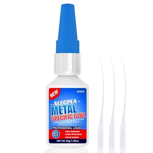 ALECPEA industrial strength metal glue with applicator nozzles